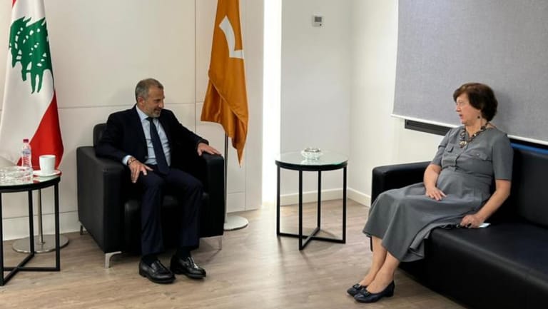 ‏باسيل استقبل فرونتسكا وسفير باكستان