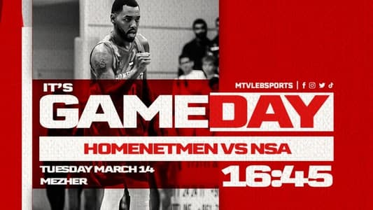 Stay tuned for the match between NSA and Homenetmen within the nineteenth round of the Snips Lebanese Basketball Championship, at 4:45 pm, live on MTV