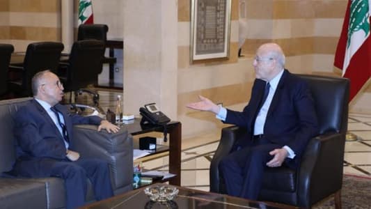 Mikati meets with Algerian Ambassador, key cultural and business figures