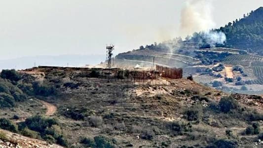 Photo: Targeting the Israeli Al-Marj site in Wadi Hunayn, opposite the town of Markaba, with guided missiles