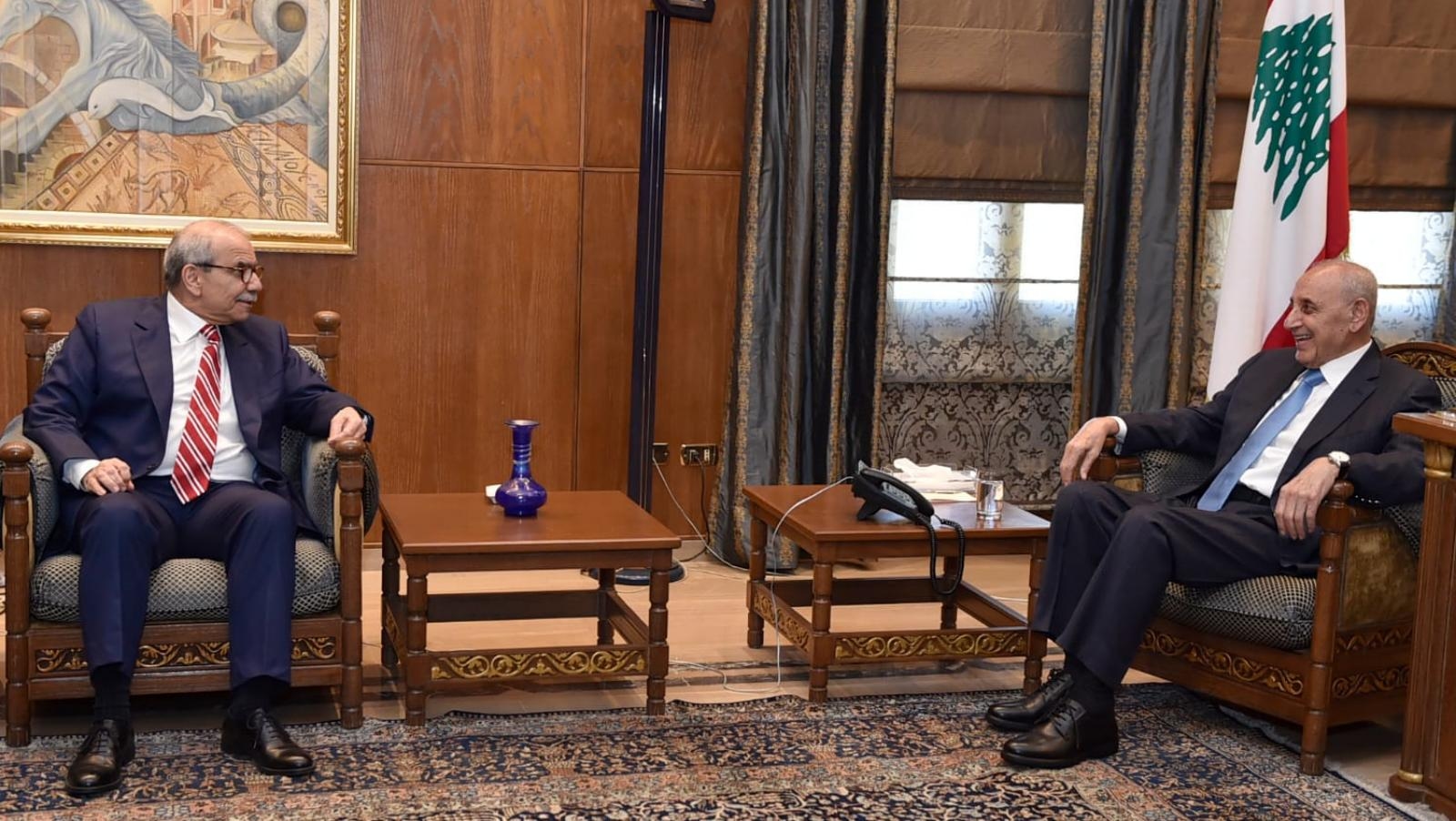 Berri meets PM Salam, holds a series of high-level talks at Ain el Tineh