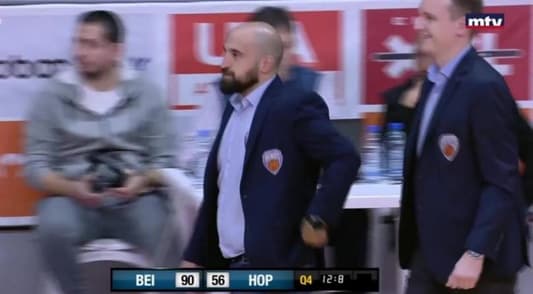 Beirut beat Hoops, 90-56, in the 17th round of the second leg of the Snips Lebanese Basketball Championship