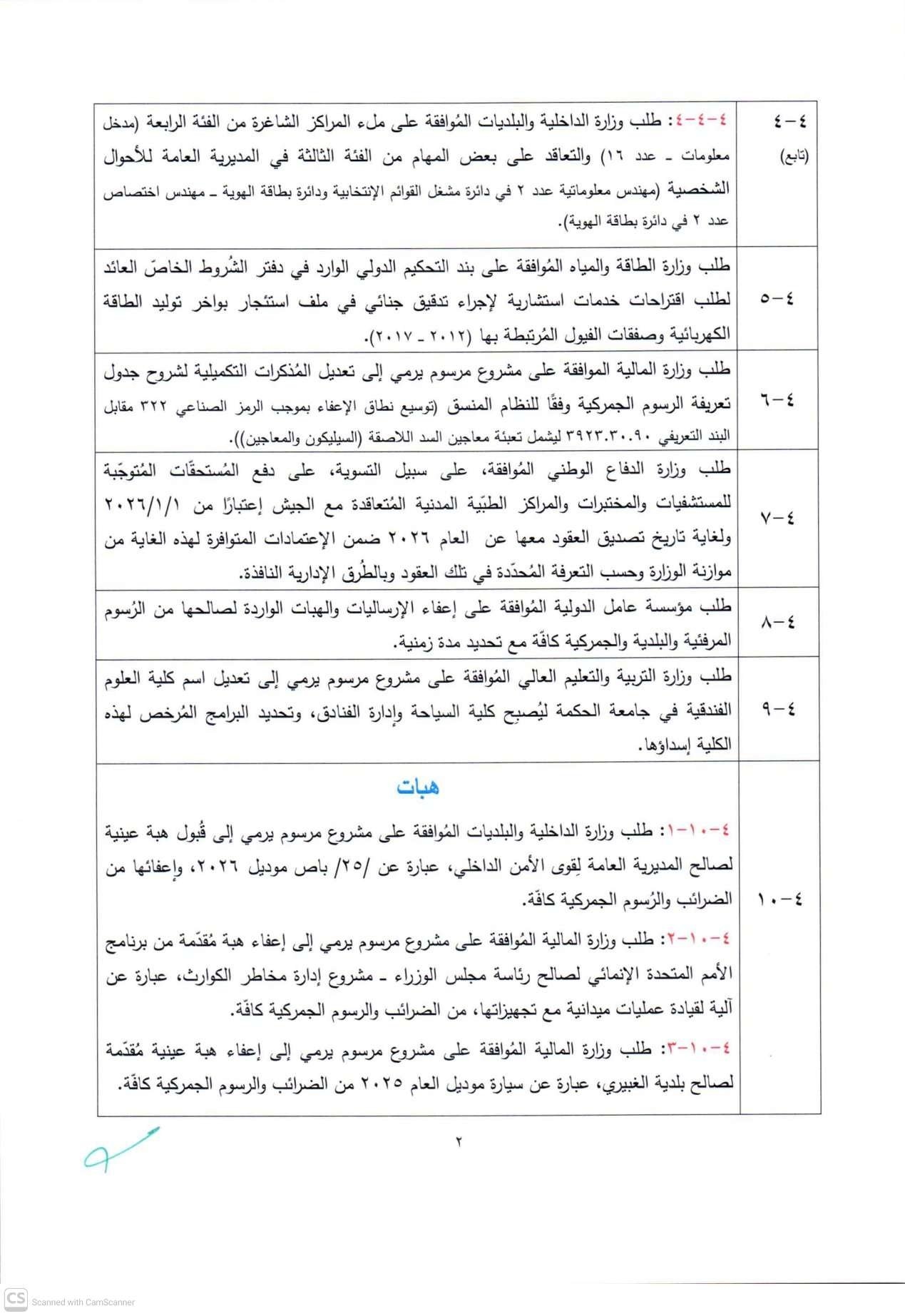 بالصور: إليكم جدول أعمال جلسة الغد