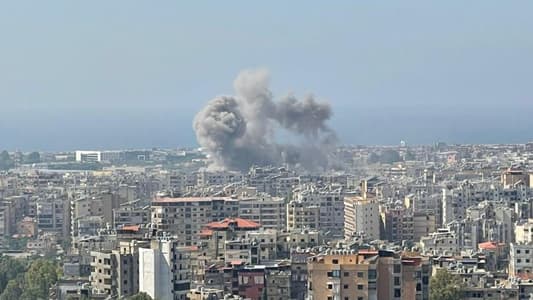 Photo: A new airstrike targeted Dahiyeh, Beirut