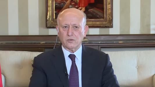 Rifi to MTV: A state cannot function with two sets of arms; Hezbollah's weapons must be removed to restore the state, and the party's approach is terrorist