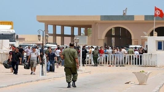 استئناف حركة المرور بين تونس وليبيا بعد إغلاق المعبر لإجراءات احتياطية