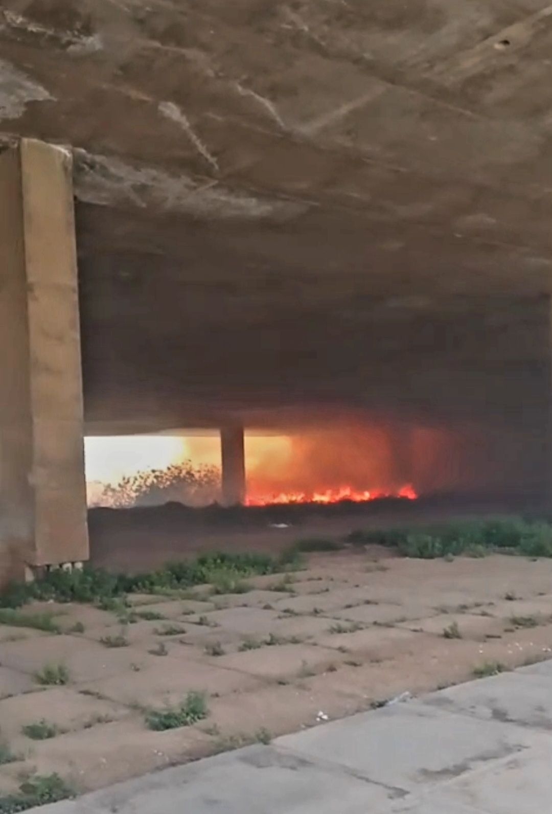 A fire erupted at the Rachid Karami International Fair, with appeals for water tankers and assistance in firefighting operations
