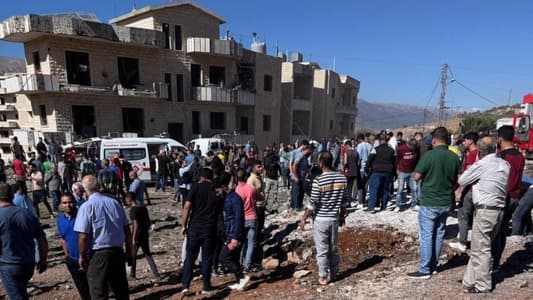 Medical sources to MTV: The initial toll from the Baaloul airstrike is 2 martyrs and 8 wounded, along with body parts found at the targeted site, indicating that the number of casualties may rise