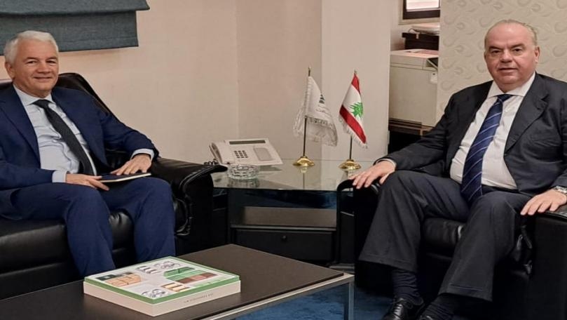 زيارة تعارف وتهنئة بين الحاج وسفير إيطاليا