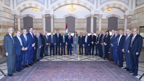 Salam meets Lebanese-Saudi Business Council delegation