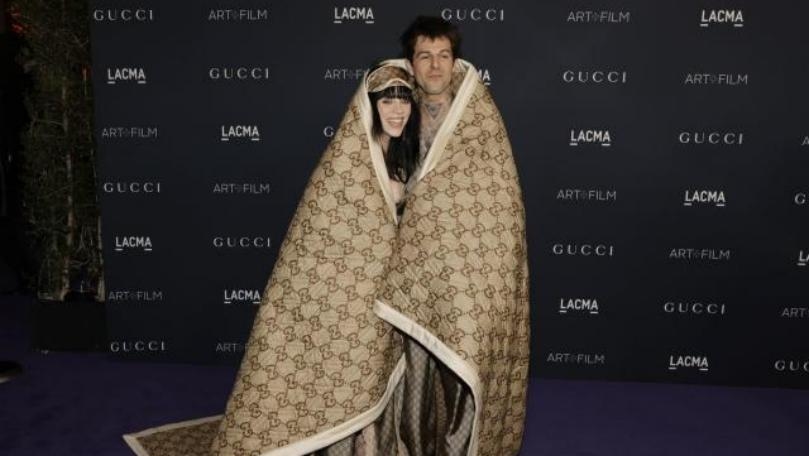 Billie Eilish Makes Red Carpet Debut with New Boyfriend in Duvet, PJs, Eye Mask