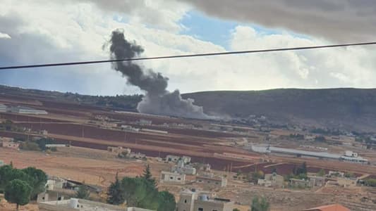 بالصورة: غارة إسرائيلية على حي الزعارير في بوداي