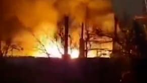 Watch: Large Fire Breaks Out in Iran