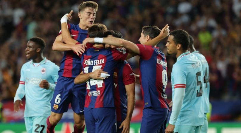 Barcelona Thrash Royal Antwerp 5-0 with Felix Double