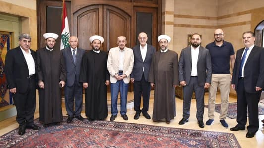 Berri meets with Mufti of Zahle, Bekaa over developmental issues