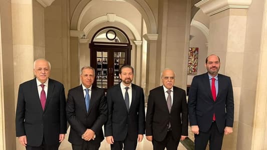Ambassadors of the Quintet Committee are currently meeting with the National Consensus Bloc, which includes MPs Faisal Karami, Hassan Mourad, Taha Naji, Adnan Traboulsi, and Mohammad Yahya