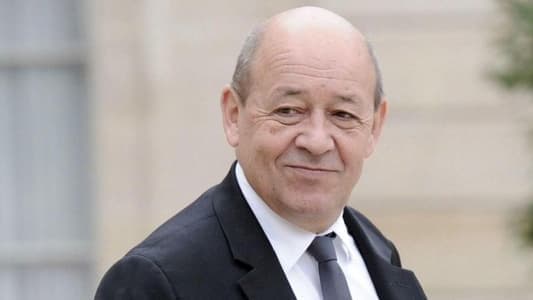 Le Drian left Ain el-Tineh without making any statement