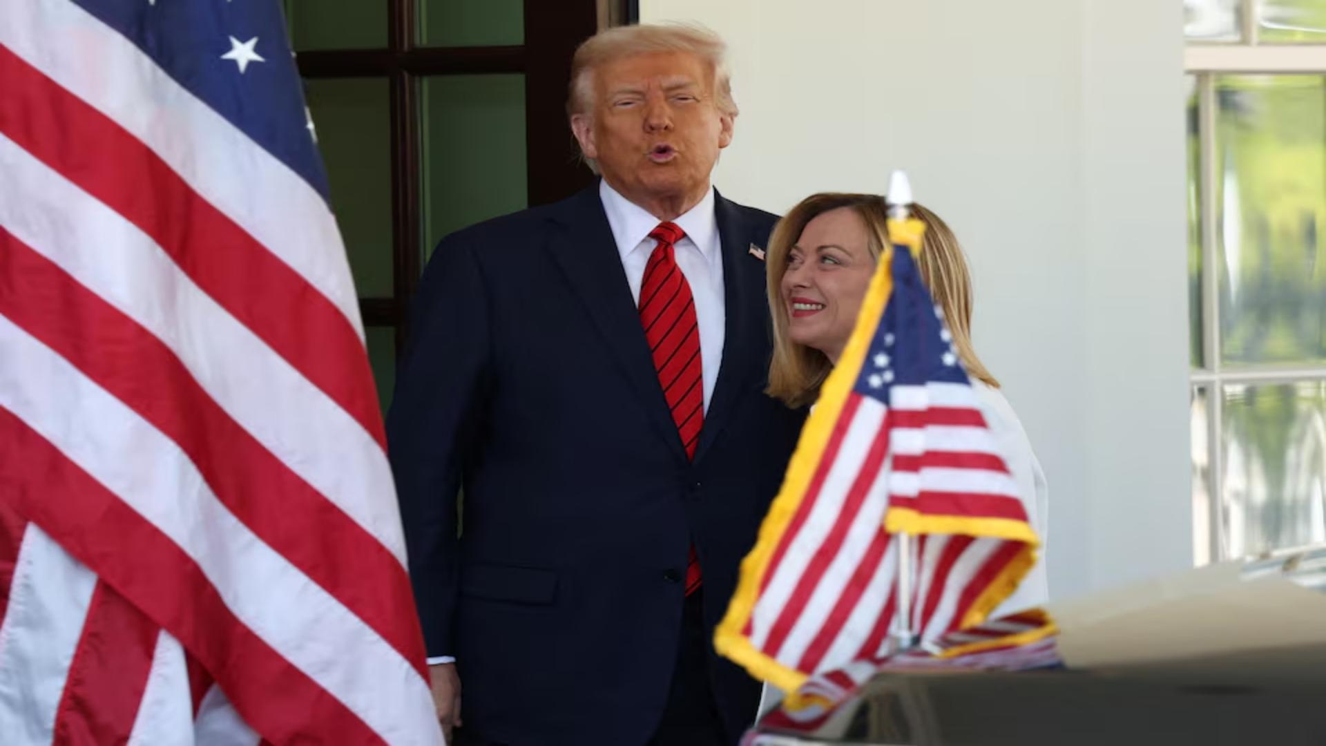 Trump and Italian PM Meloni to Address US-Europe Tariff Tensions