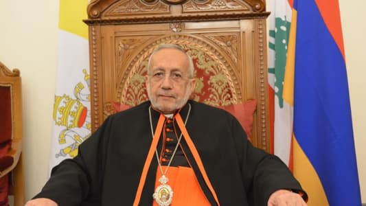 بطريرك الأرمن الكاثوليك: نحن ولبنان بحاجة ماسة ليسوع المخلص