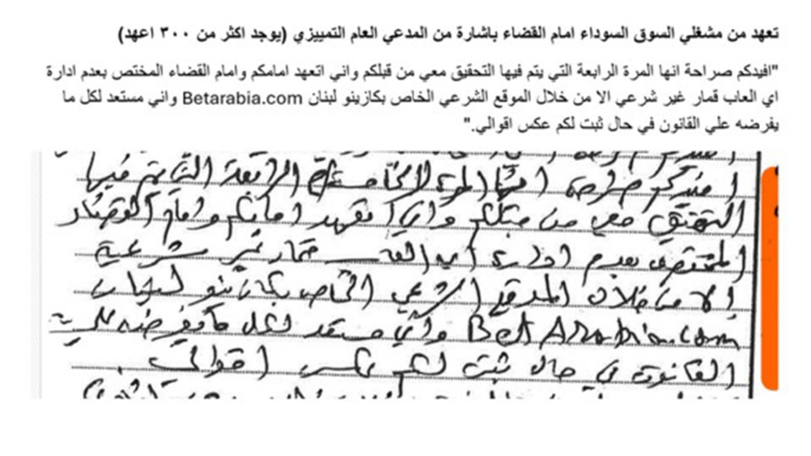 بالأرقام والمستندات… ملفّ الكازينو وBetarabia