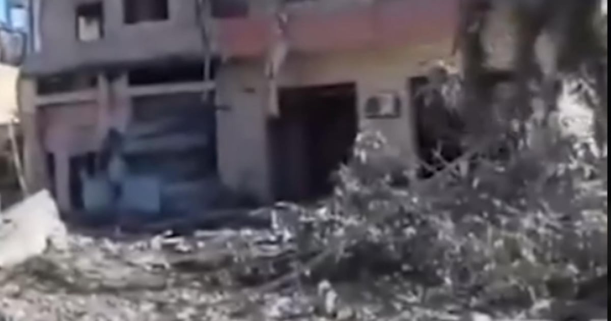 Video shows strike and large-scale damage
