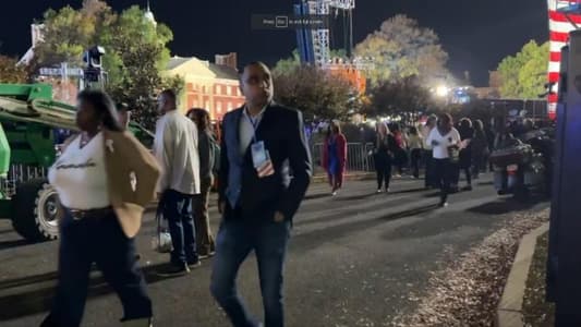 Watch: Harris' Supporters Leave Headquarters