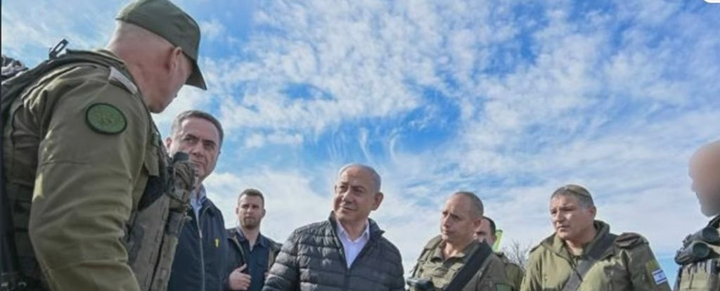 بالصور: نتنياهو في سوريا