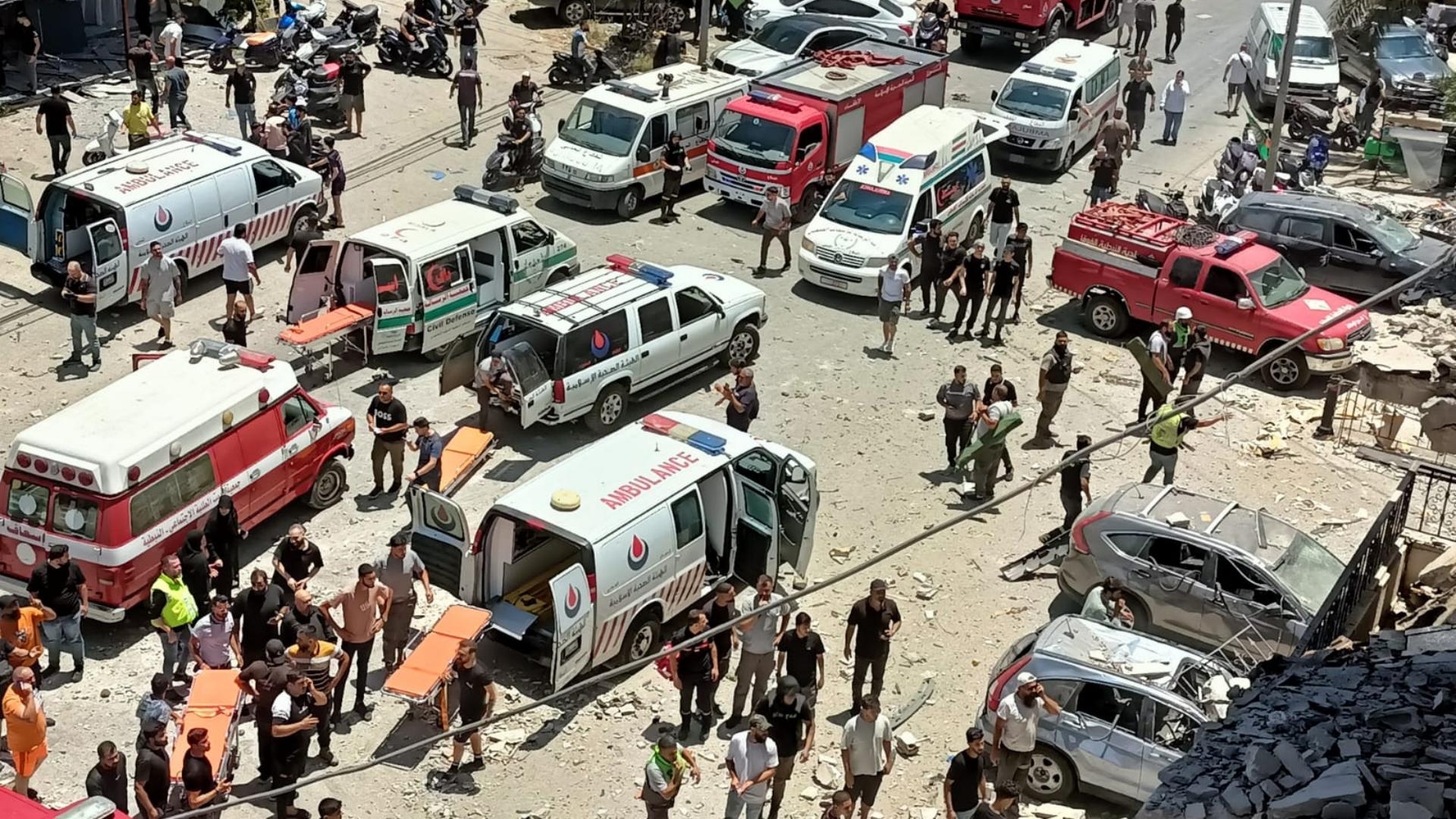 Watch: Massive Destruction in Nabatieh Following Airstrike