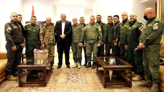 فوج حرس مدينة بيروت زار محافظ العاصمة مهنئاً بالأعياد المجيدة