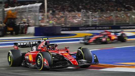 Ferrari's Carlos Sainz leads from start to finish to win Singapore Grand Prix