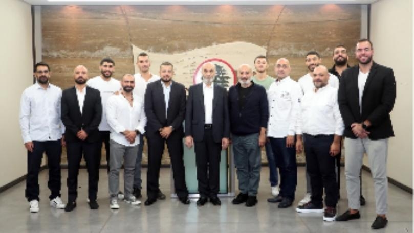 Geagea welcomes Sagesse Sports Club's basketball team