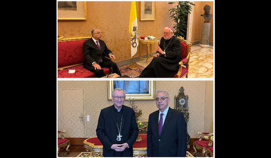 Maronite League President meets with Vatican's Secretary of State, Foreign Affairs Minister