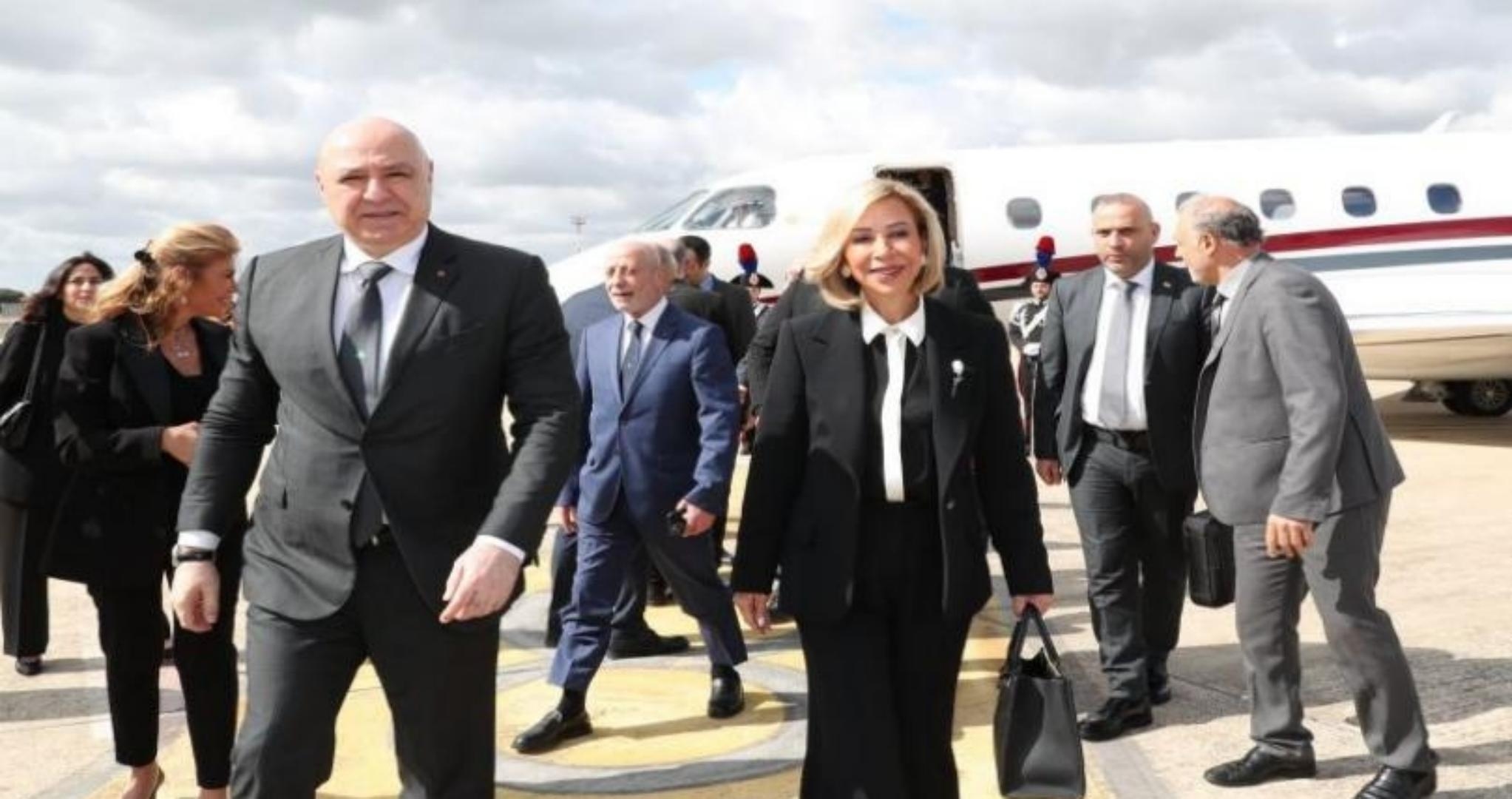 Aoun arrives in Rome ahead of Vatican visit