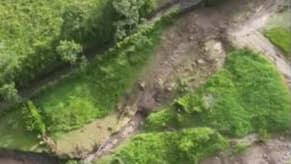بالفيديو: مشاهد مُرعبة لانهيار أرضيّ