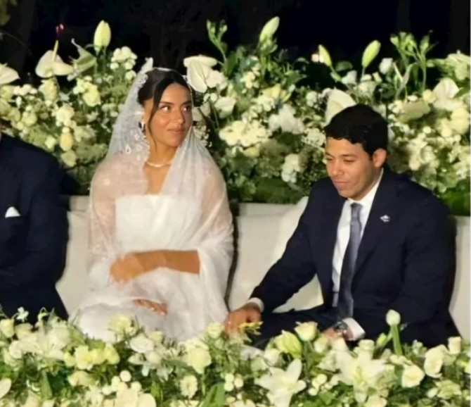 بالصور: حفيد عادل إمام يحتفل بعقد قرانه وسط غياب الزعيم