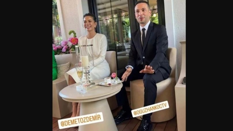 بالصور: ديميت أوزدمير تحتفل بخطوبتها من حبيبها المغني أوزهان كوتش