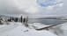 Photos: Snow Covers the Qaroun Dam and Lake