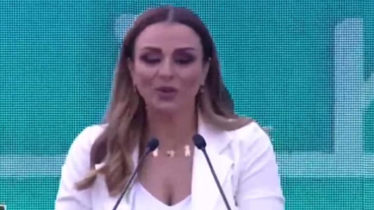 Candidate Maguy Nanjian: Our program is broad and comprehensive, and today we are rising up against injustice in Lebanon, and I promise you that I will be a fierce opposition against this fallen regime