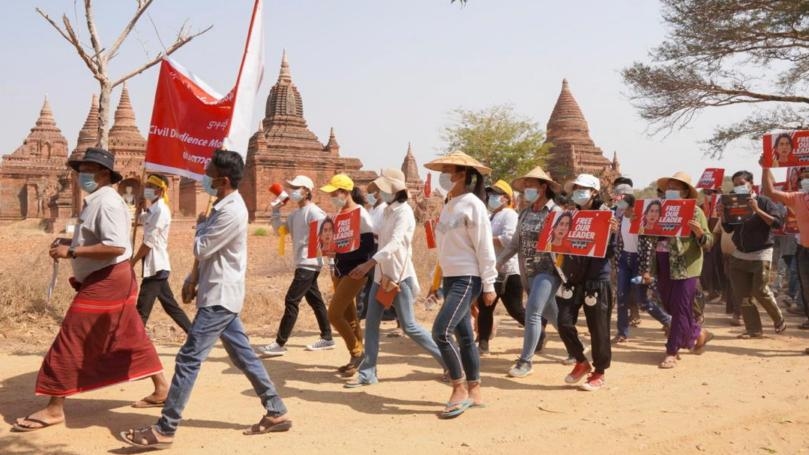 Myanmar protester dies after 10 days on life support; pressure on army grows