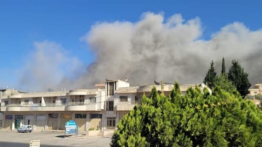 Photo: A raid on a carpet warehouse in the town of Ain in Baalbek