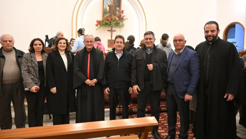 كنعان يشارك في قداس مار أنطونيوس بسكنتا