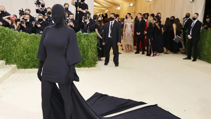 Kim Kardashian Covered Her Entire Face and Body at the Met Gala 2021
