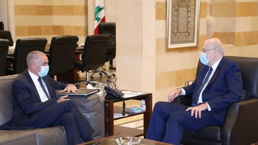 Ambassador Tarraf tweets: I agreed with Mikati on urgency of initiating economic reforms and preparing for 2022 elections