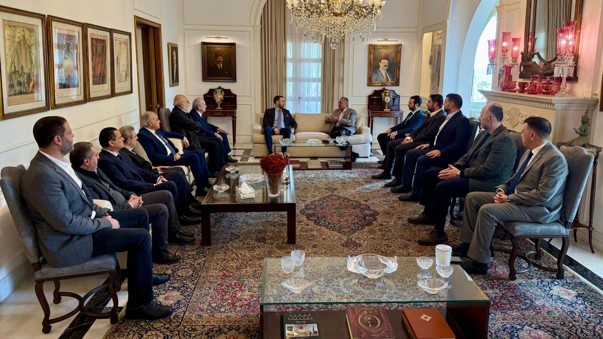 أرسلان يستقبل تيمور جنبلاط على رأس وفد