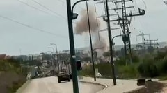 Watch: Hezbollah Missile Hits Kiryat Shmona