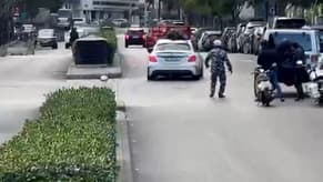 Watch: Car Runs Over ISF Member