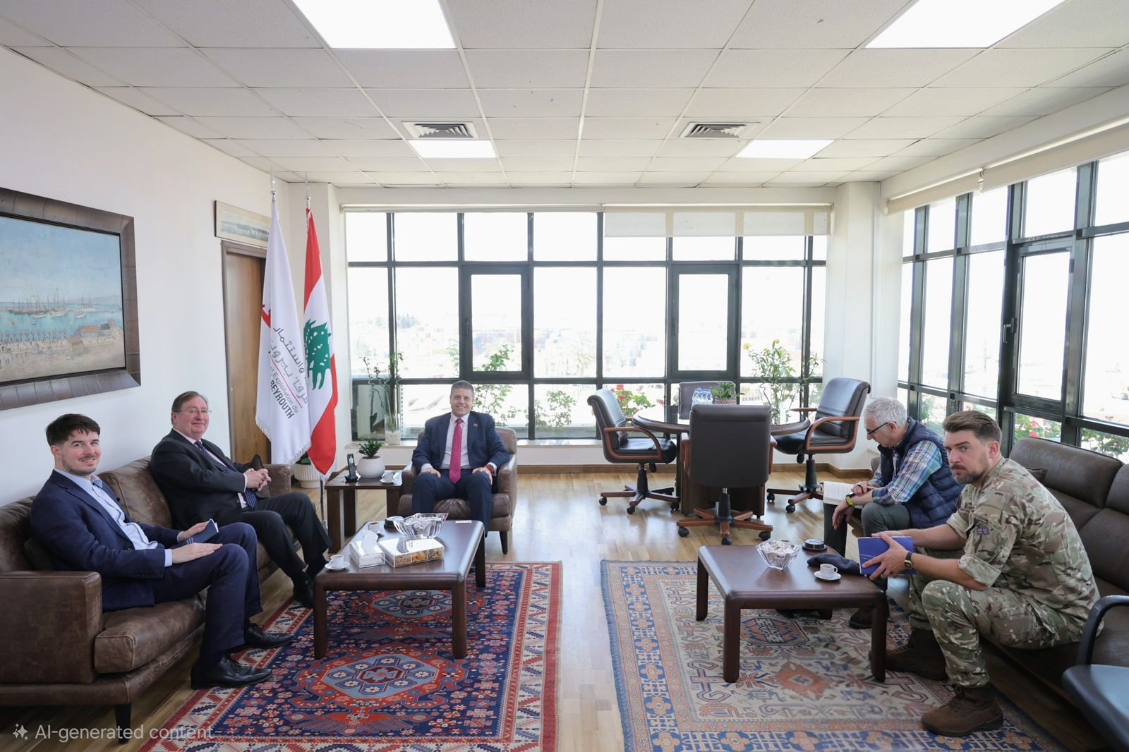 السفير البريطاني يطلع على أوضاع مرفأ بيروت