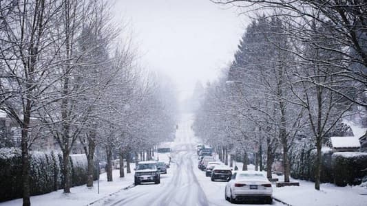 التحكم المروري: طريقا كفردبيان - حدث بعلبك وعيناتا - الأرز مقطوعتان بسبب تراكم الثلوج