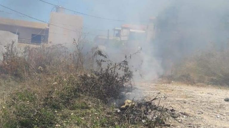 حريق في بلدة عدلون الجنوبية