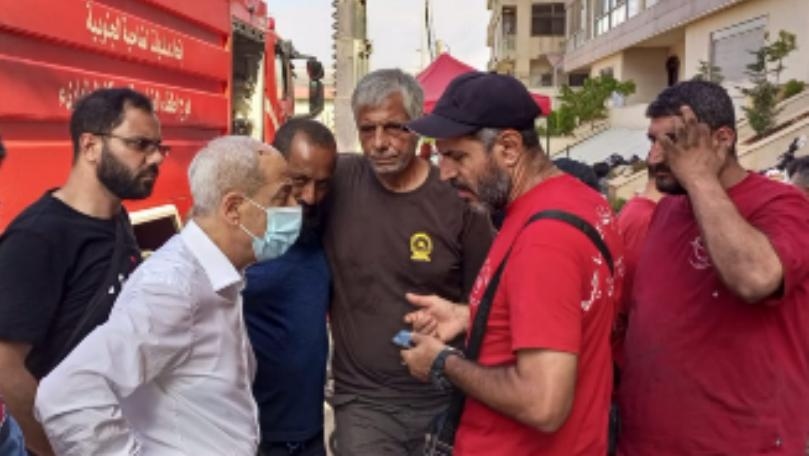 اللواء خير تفقد المستودع المُحترق على طريق المطار